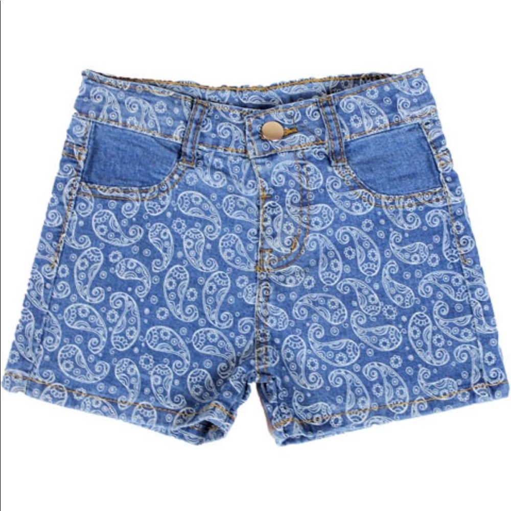 Girls Paisley Print Shorts.